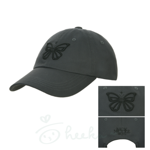 [Nick Nicole] Vintage Butterfly Blink Ball Cap 5color (文佳瑛代言)