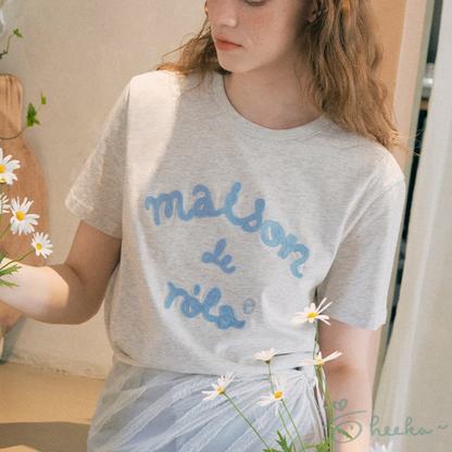 [ROLAROLA] Maison De Rola Embroidery T-shirt