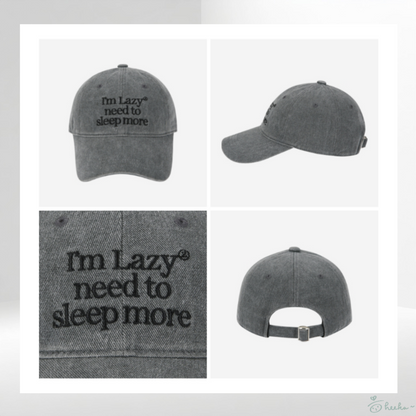 [LAZYZ] Sleep More Washing Ball Cap (9color) Karina 同款