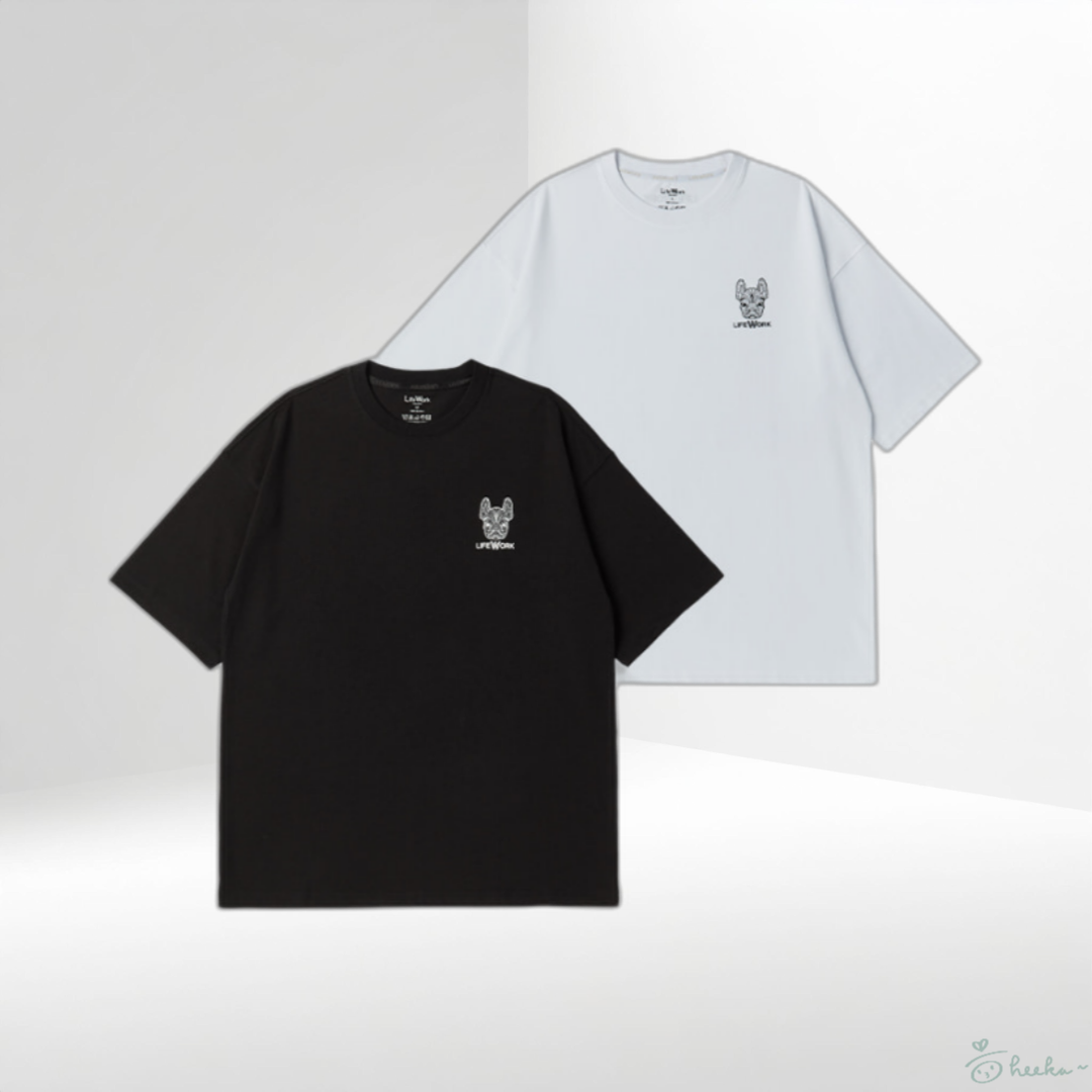 [LIFEWORK] 2PACK Basic Short Sleeve T-shirt (連pouch)