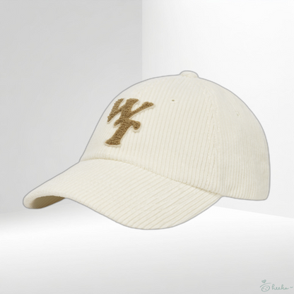 [wiisnt] Typographic Slimfit Corduroy Baseball Cap