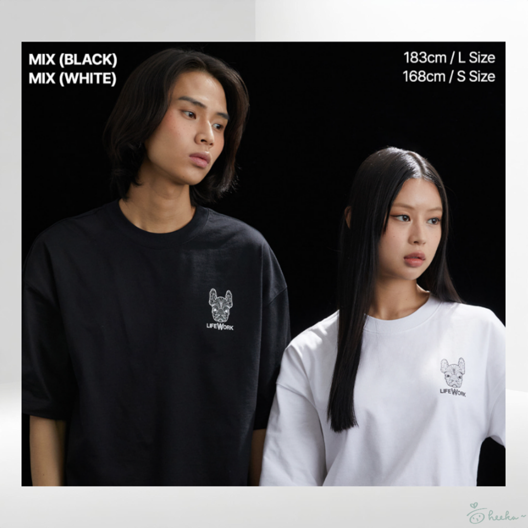 [LIFEWORK] 2PACK Basic Short Sleeve T-shirt (連pouch)