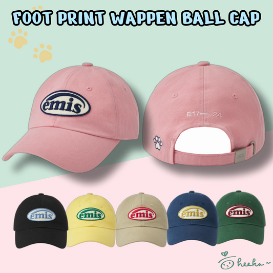 [emis] Foot Print Wappen Ball Cap