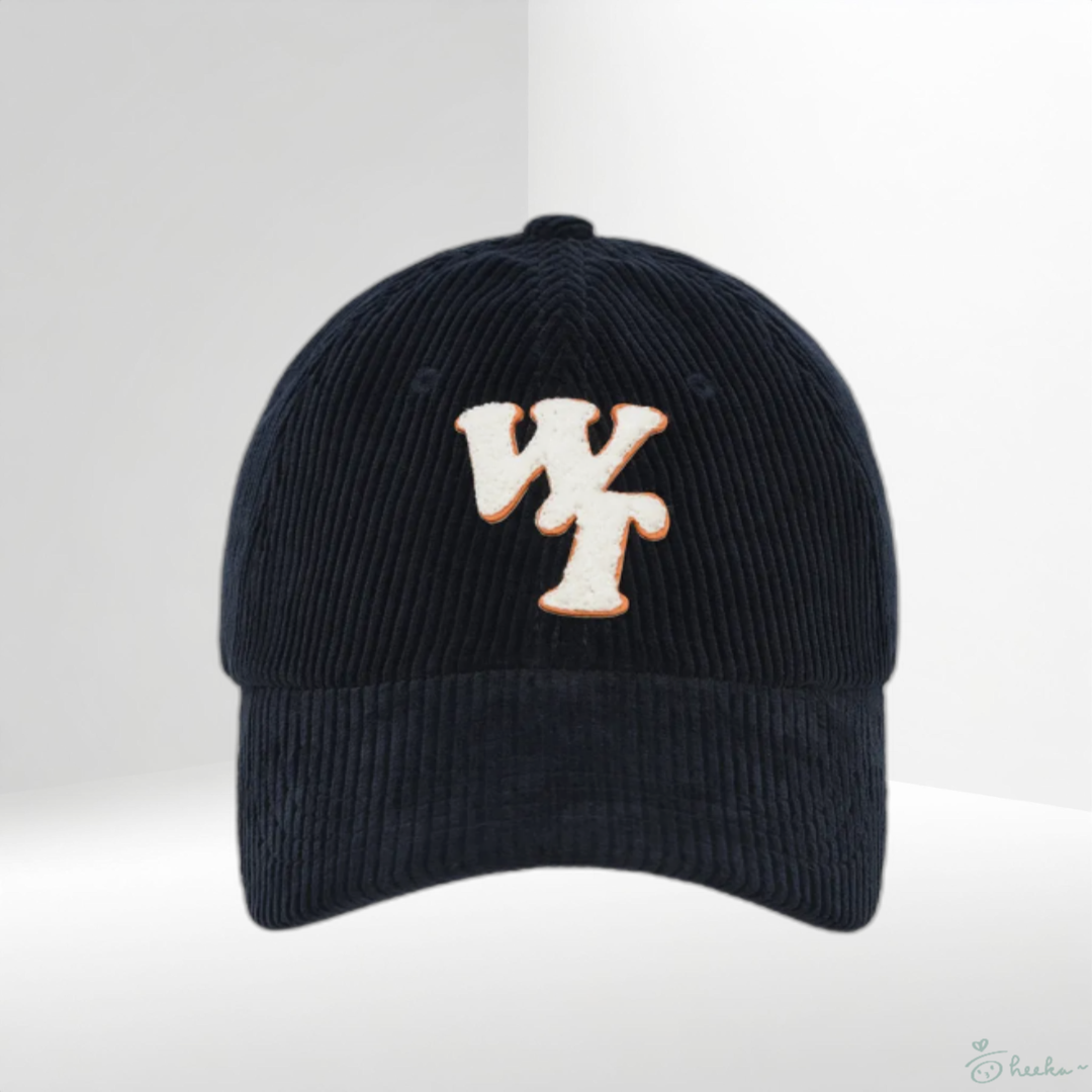 [wiisnt] Typographic Slimfit Corduroy Baseball Cap