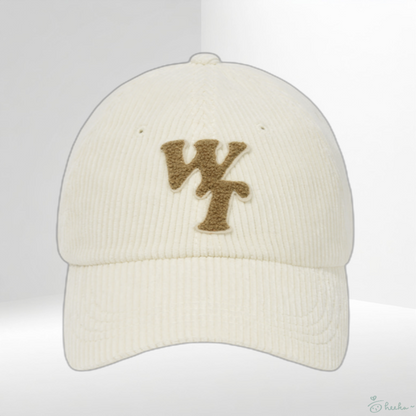 [wiisnt] Typographic Slimfit Corduroy Baseball Cap