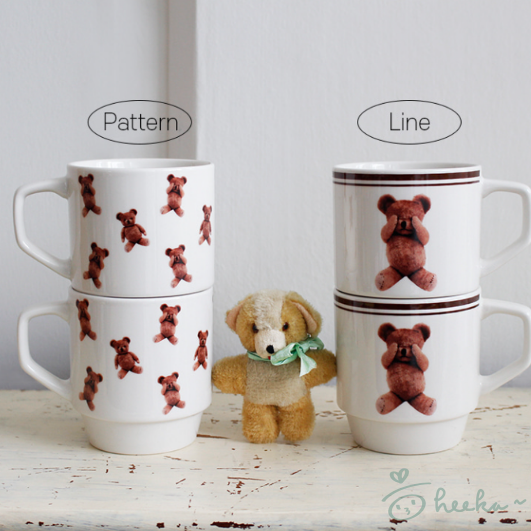 [1537] Hug Bear Mug Cup (2type)