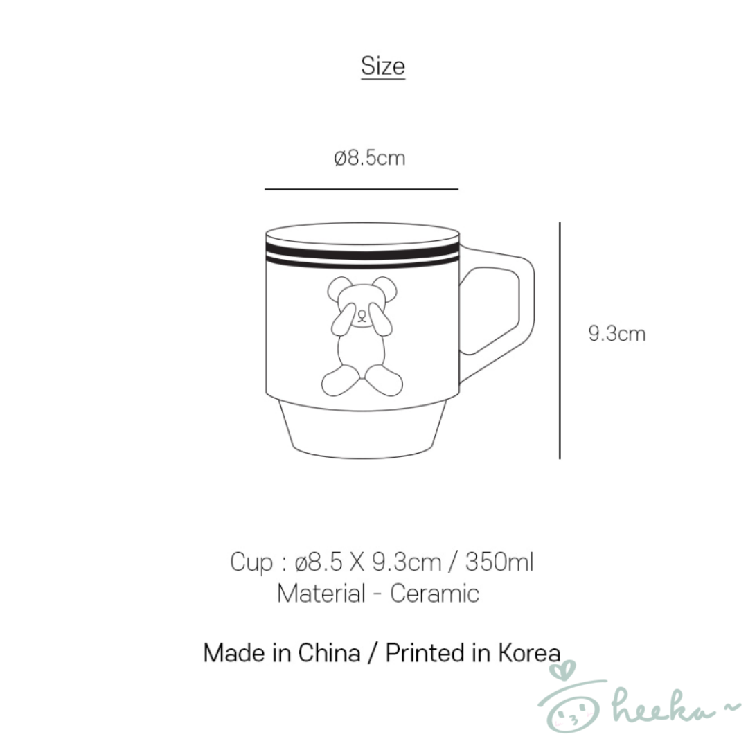 [1537] Hug Bear Mug Cup (2type)