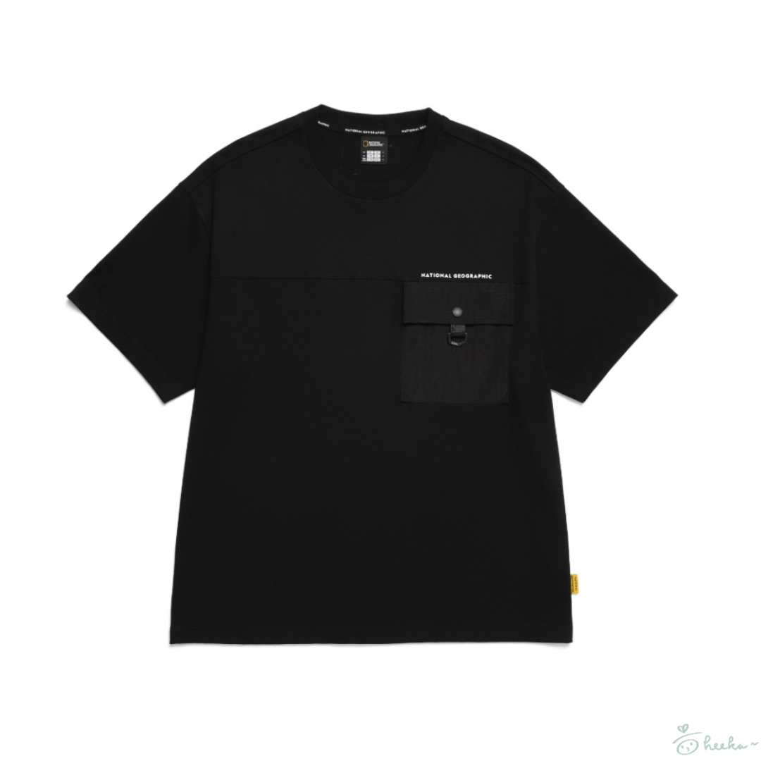 [natgeo] Chest pocket detail short-sleeved T-shirt