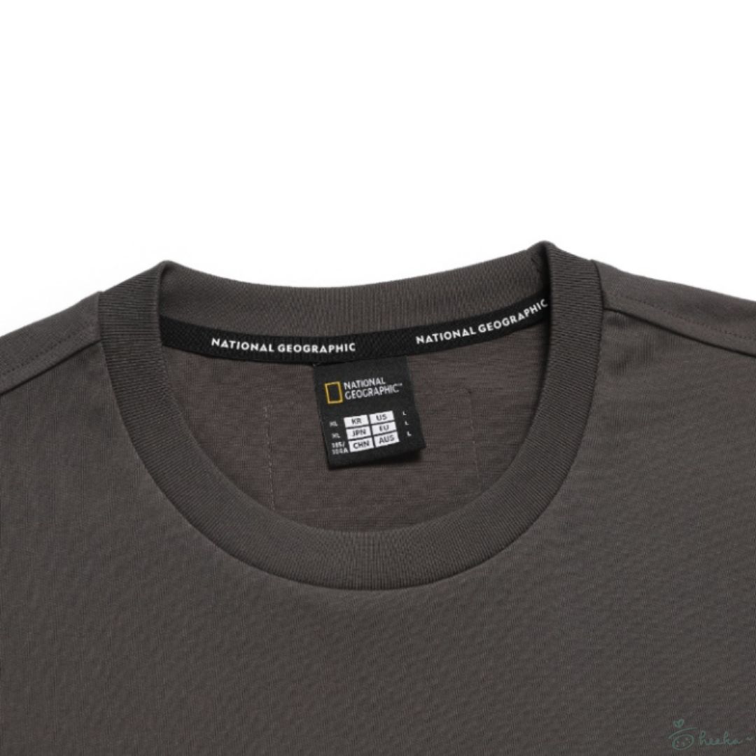 [natgeo] Chest pocket detail short-sleeved T-shirt