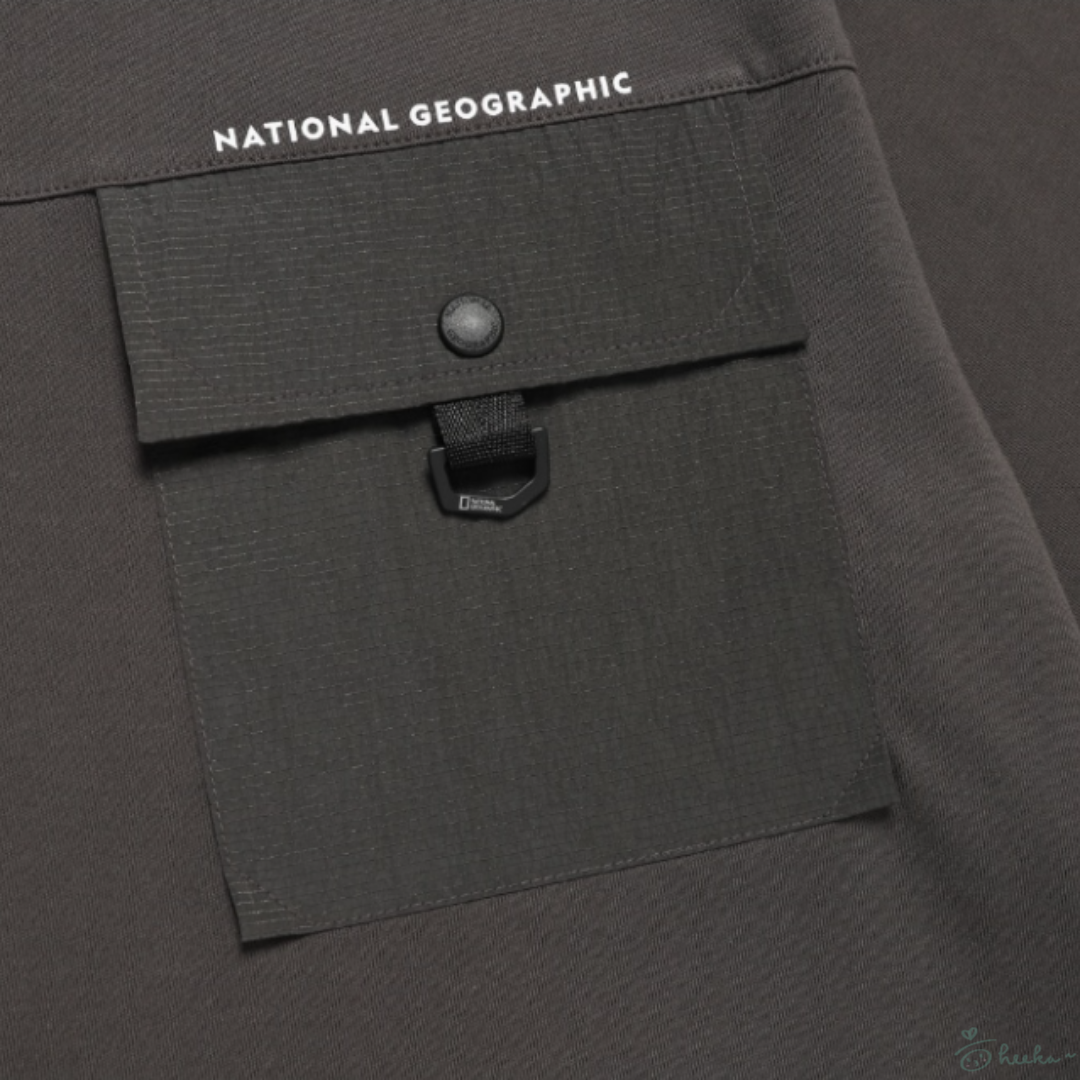 [natgeo] Chest pocket detail short-sleeved T-shirt