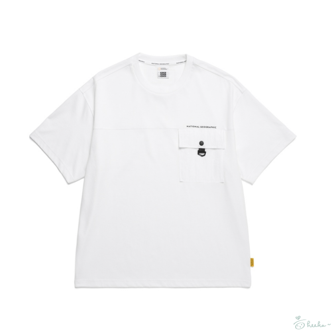 [natgeo] Chest pocket detail short-sleeved T-shirt