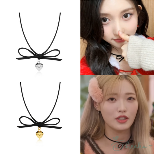 [ENGBROX] Lottie Ribbon Necklace (IVE 秋天/billie同款)