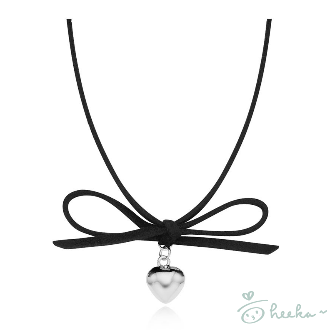 [ENGBROX] Lottie Ribbon Necklace (IVE 秋天/billie同款)