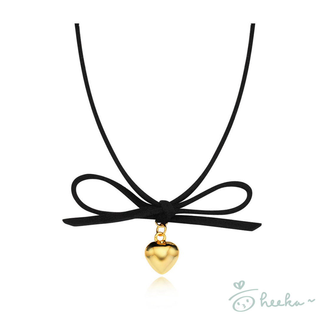 [ENGBROX] Lottie Ribbon Necklace (IVE 秋天/billie同款)