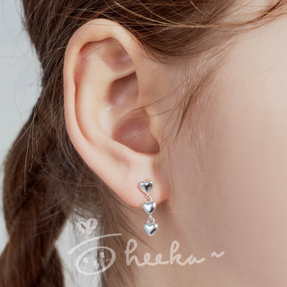 [ENGBROX] Touch Heart Earring 2color (Billie Haram 同款)