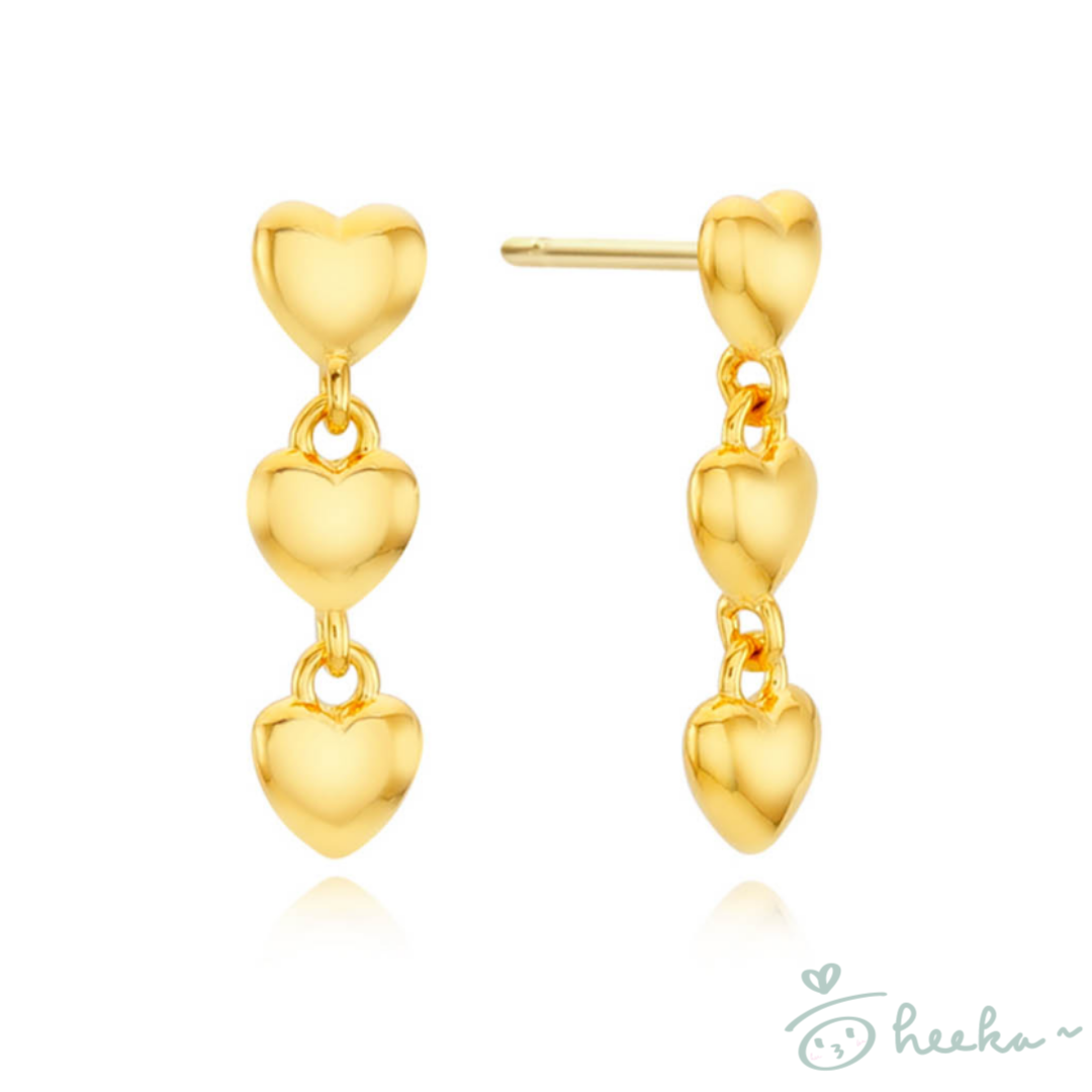 [ENGBROX] Touch Heart Earring 2color (Billie Haram 同款)