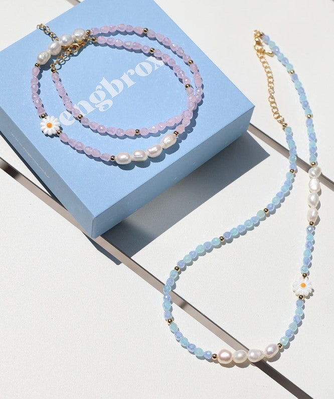 [ENGBROX] pastel moment daisy necklace 3color