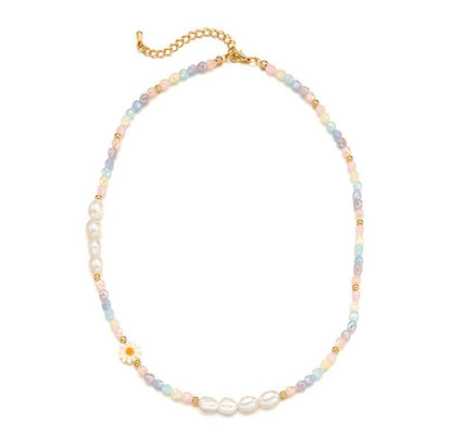 [ENGBROX] pastel moment daisy necklace 3color