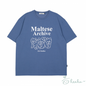 [WaiKei] Maltese archive line graphic half sleeve tshirts 5color