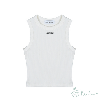 [Nick Nicole] Minimal Crop Sleeveless Top