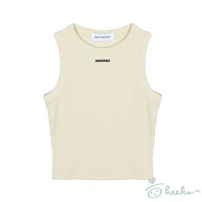 [Nick Nicole] Minimal Crop Sleeveless Top