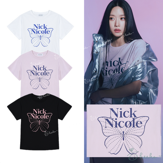 [Nick Nicole] Big Butterfly Sleeve Top (文佳瑛代言)