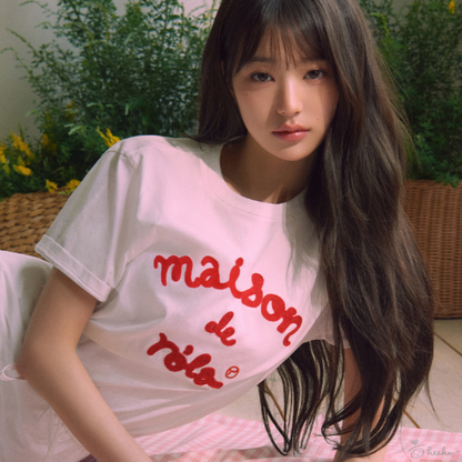 [ROLAROLA] Maison De Rola Embroidery T-shirt