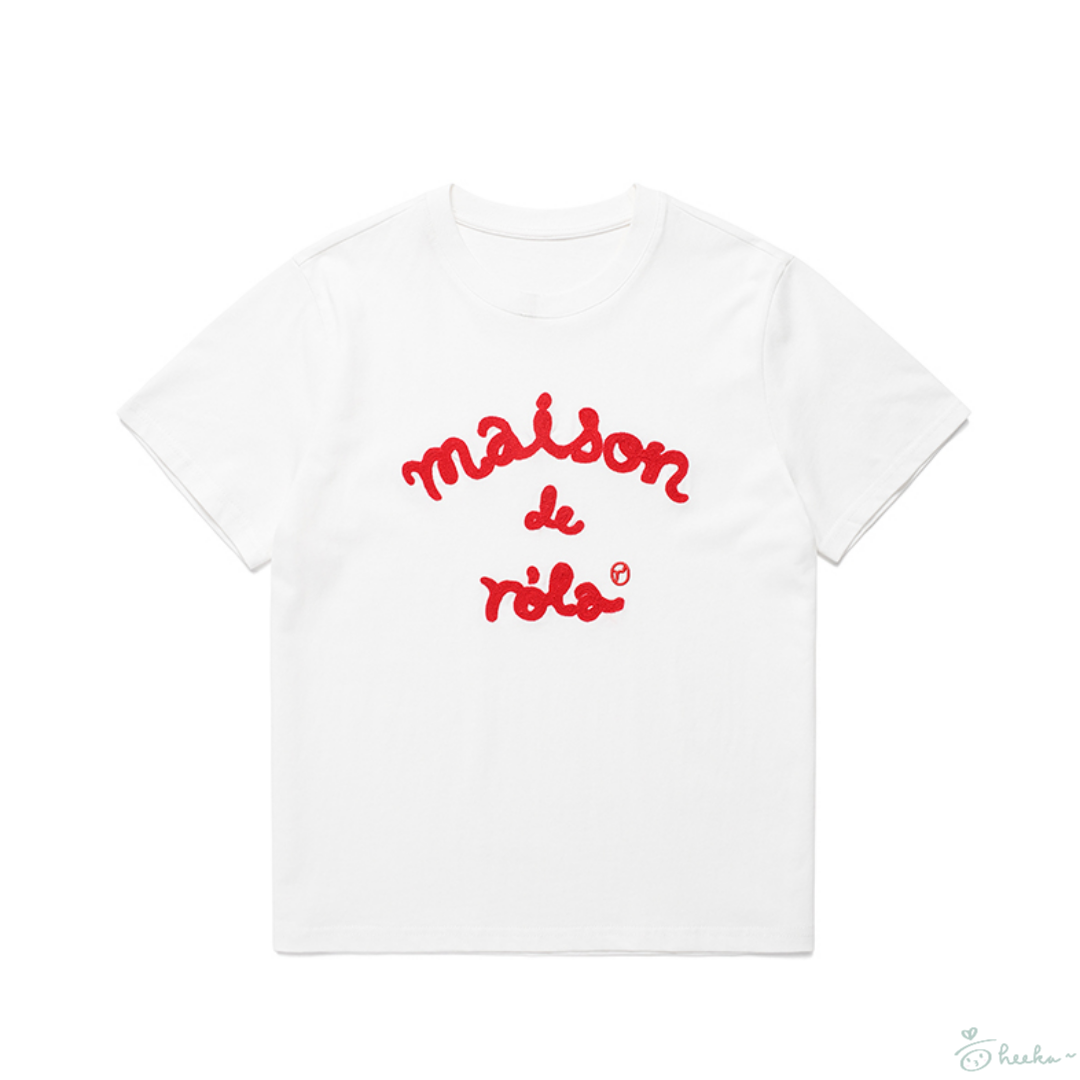 [ROLAROLA] Maison De Rola Embroidery T-shirt