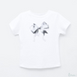 [RONRON] DOUBLE RIBBON SLIM CROP T SHIRT