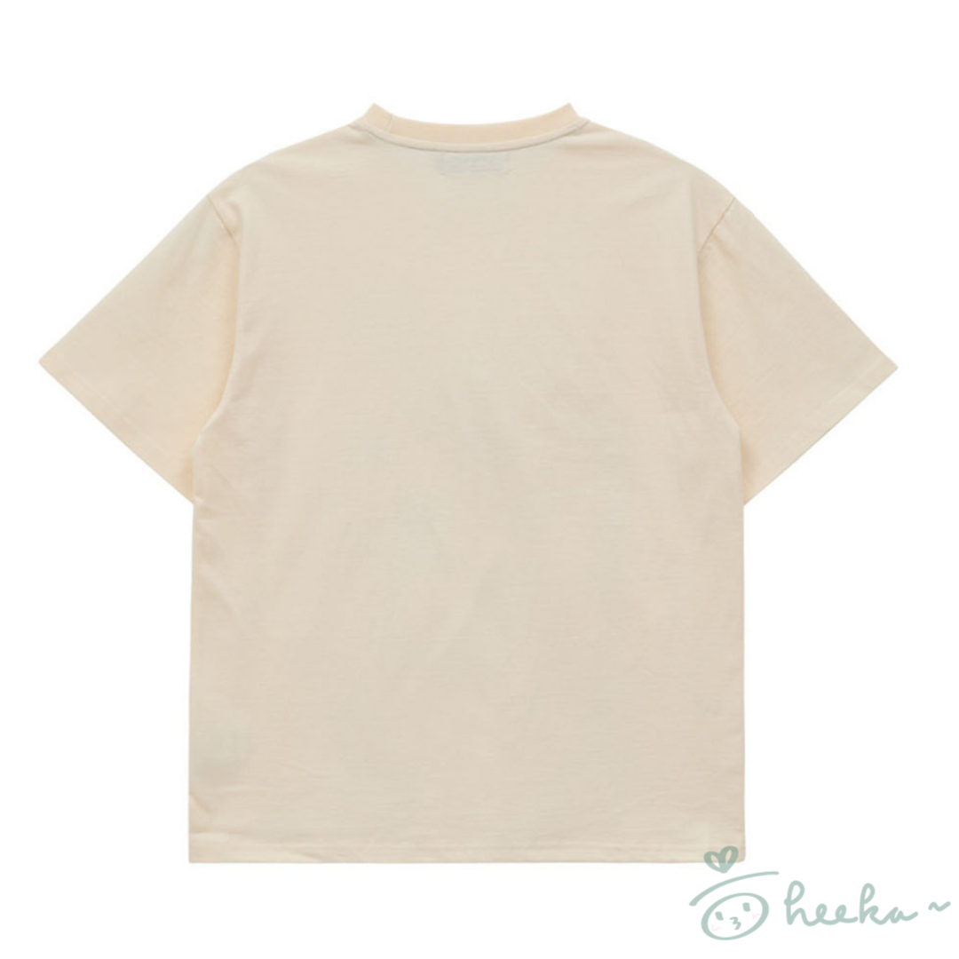 [WaiKei] Maltese face half sleeve tshirts 2color