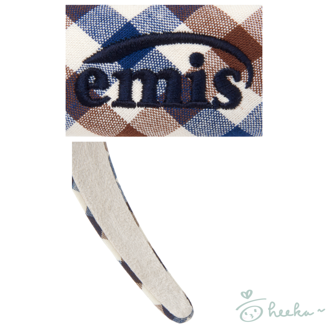 [emis] Block Check Hairband