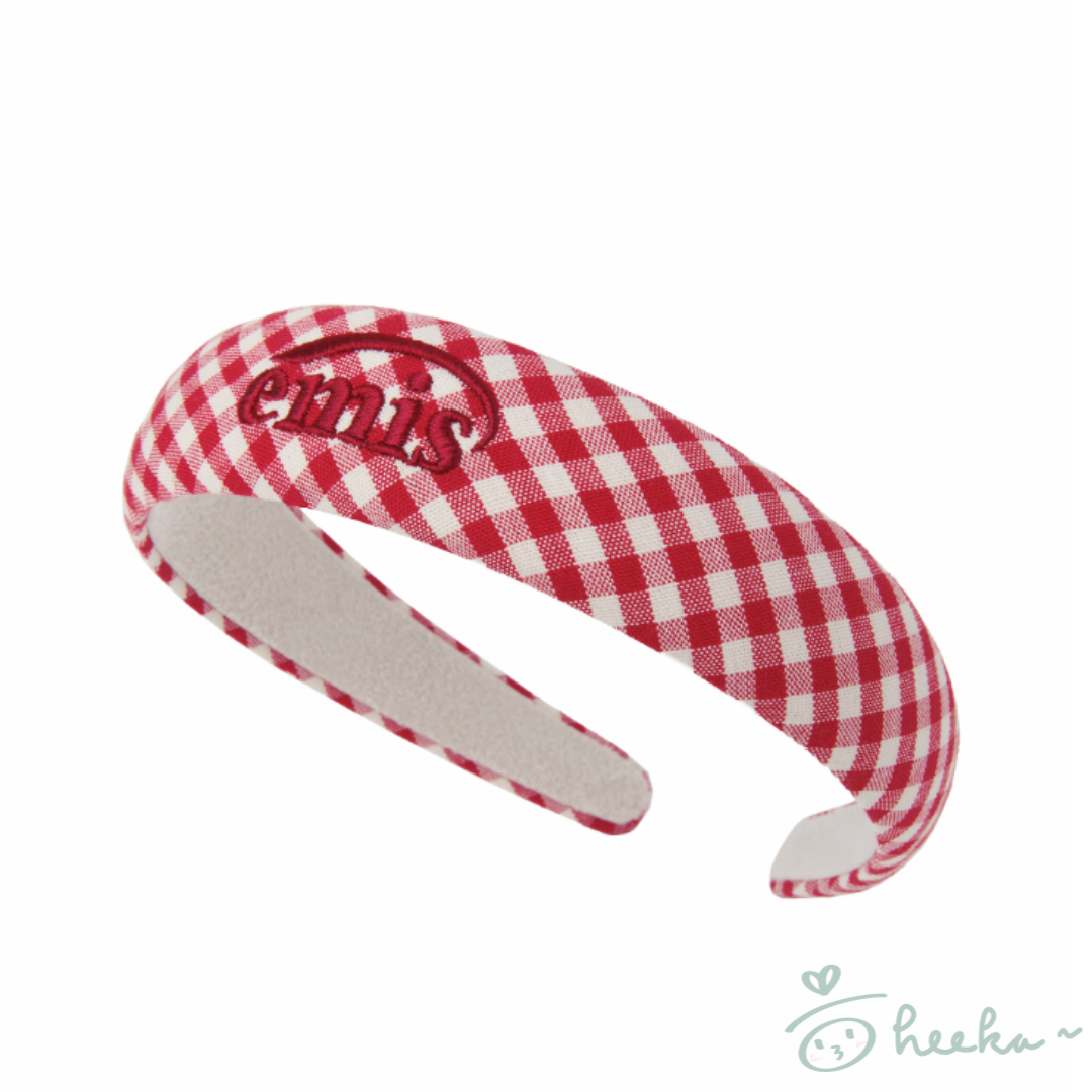 [emis] Gingham Check Hairband 5color