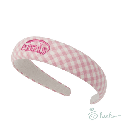 [emis] Gingham Check Hairband 5color