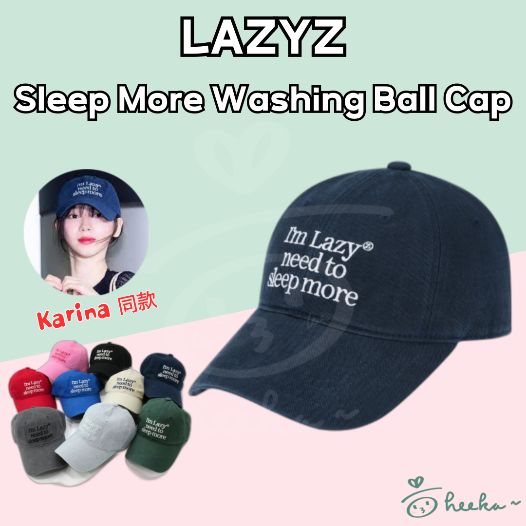 [LAZYZ] Sleep More Washing Ball Cap (9color) Karina 同款