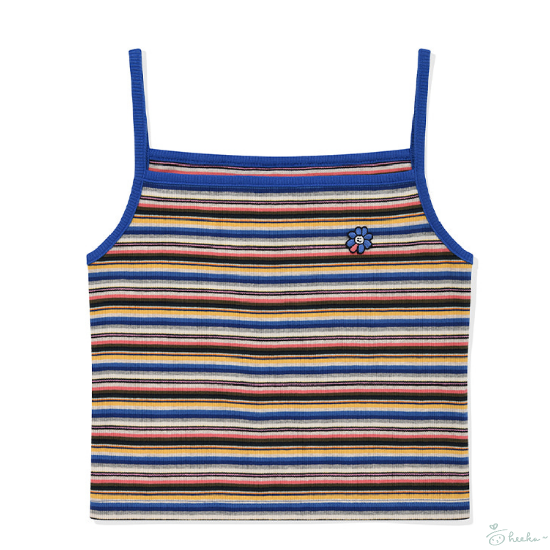 [wiisnt] Women's Flory Logo Multi Stripe Sleeveless