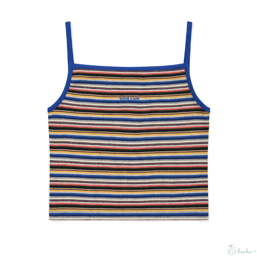 [wiisnt] Women's Flory Logo Multi Stripe Sleeveless