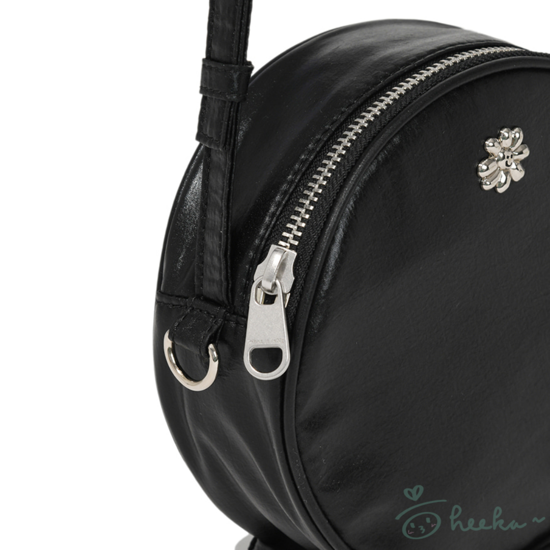 [wiisnt] Women's Ribbon Shirring Tambourine Bag